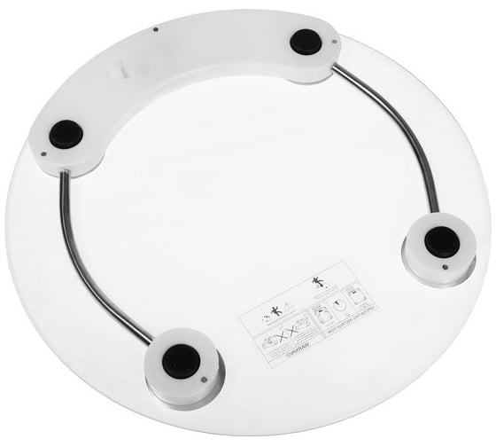 Напольные электронные весы LUAZON LVE-001 до 180 кг, 1хCR2032, стекло, белые 2580568
