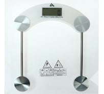 Напольные электронные весы LUAZON LVE-003 до 180 кг, 1хCR2032, стекло, белые 2580574