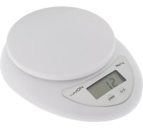Кухонные электронные весы LUAZON LVK-501 до 5 кг, белые 1147001