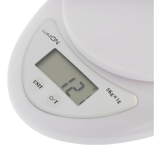 Кухонные электронные весы LUAZON LVK-501 до 5 кг, белые 1147001