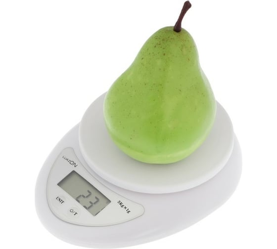 Кухонные электронные весы LUAZON LVK-501 до 5 кг, белые 1147001