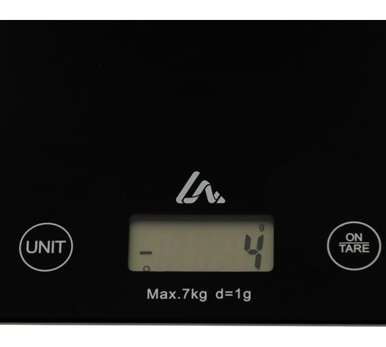 Кухонные электронные весы LUAZON LVK-702 до 7 кг, черные 3549060