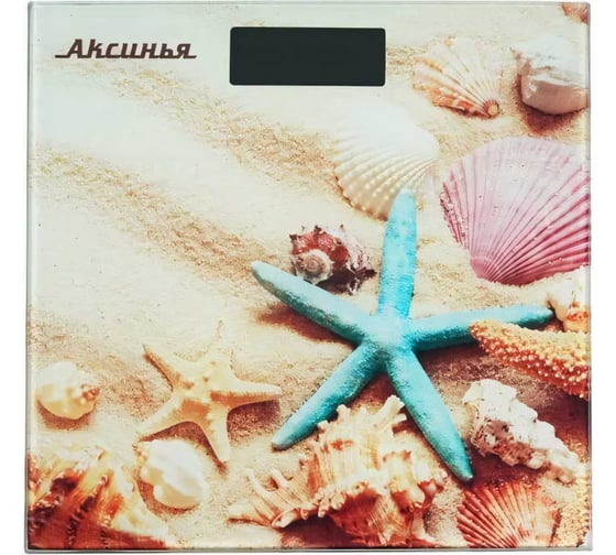 Напольные электронные весы Аксинья КС-6007 Пляж, 180 кг, 26х26 см 0R-00005497