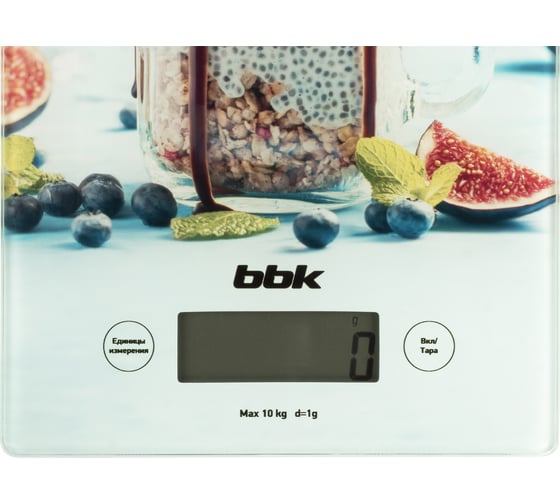 Кухонные весы bbk KS102G лазурный 00-00001165