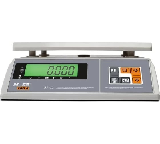 Весы M-ER MERCURY 326FU-3.01 LCD без АКБ 3758