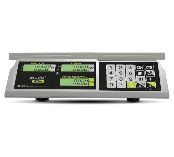 Весы M-ER MERCURY 326C-32.5 LCD без АКБ 3697