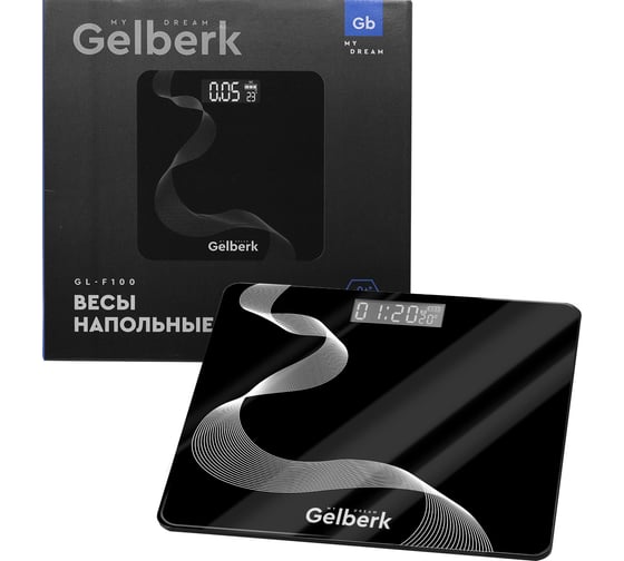 Напольные стеклянные весы GELBERK GL-F100