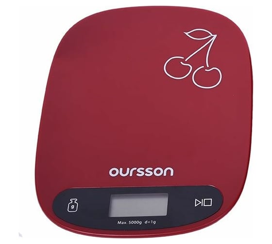 Кухонные весы OURSSON Темная вишня KS0504PD/DC