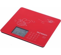Кухонные весы OURSSON Красный KS0502GD/RD