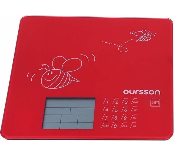 Кухонные весы OURSSON Красный KS0502GD/RD