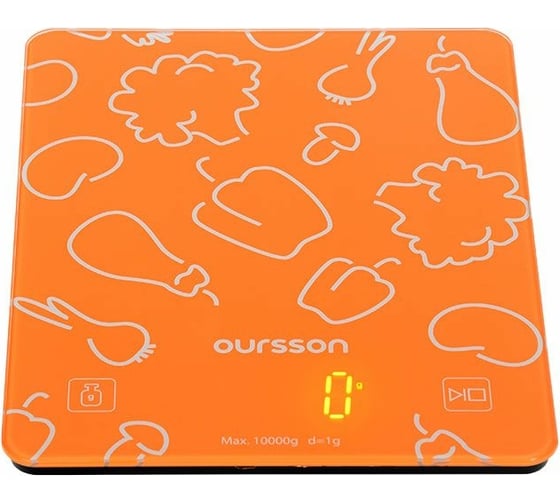 Кухонные весы OURSSON Оранжевый KS1001GD/OR