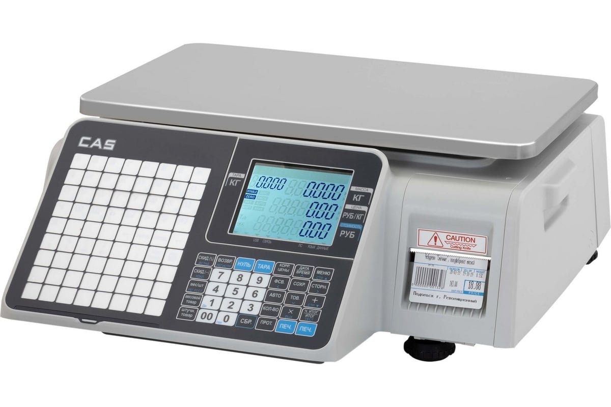 Торговые весы с печатью этикеток CAS CL3000J-30B 88-00003317 - выгодная ...