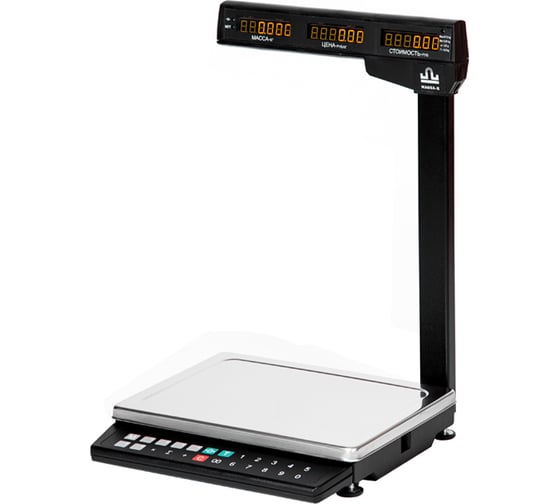 Торговые весы МАССА-К МК-6.2-ТН21 RU RS232, USB 25097