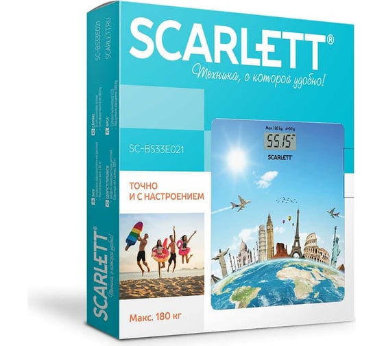 Напольные электронные весы Scarlett SC-BS33E021