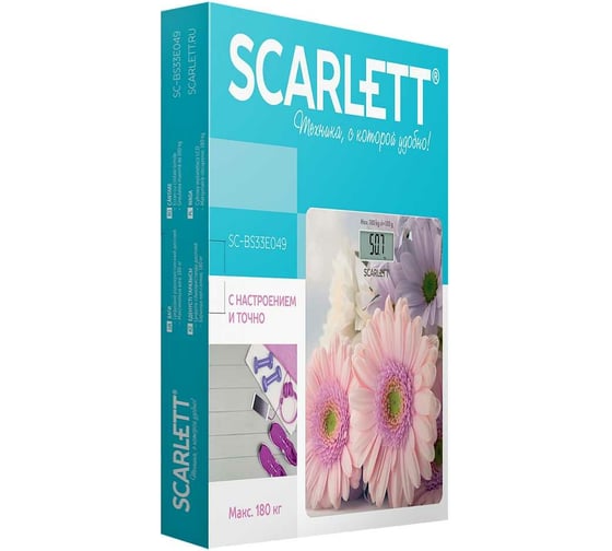 Напольные электронные весы Scarlett SC-BS33E049