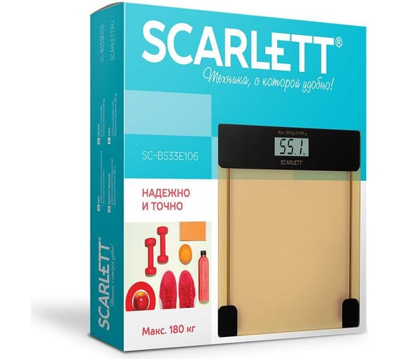 Напольные электронные весы Scarlett SC-BS33E106