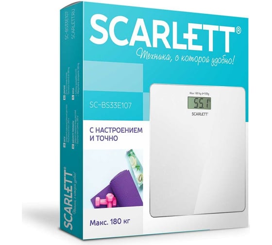 Напольные электронные весы Scarlett SC-BS33E107