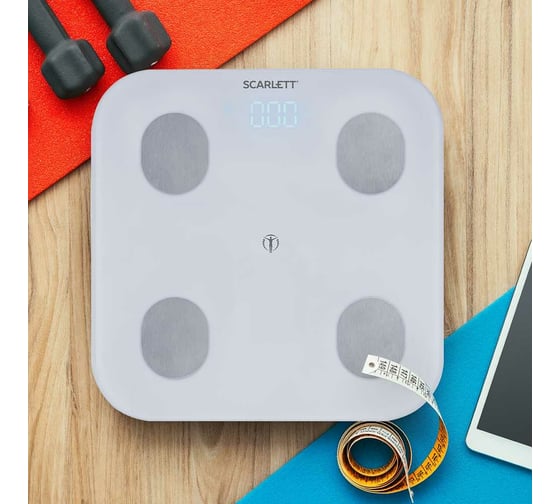 Напольные весы Scarlett диагностика, Bluetooth SC-BS33ED47