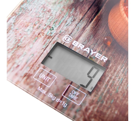 Кухонные весы BRAYER вес до 5 кг BR1800