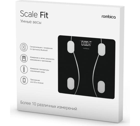 Напольные весы Rombica Scale Fit цвет черный SCL-0003