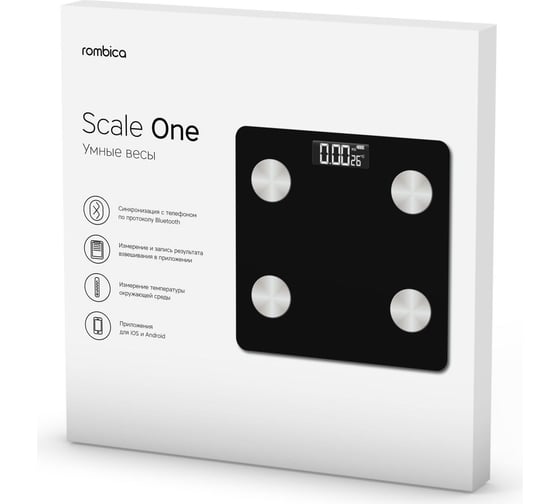 Напольные весы Rombica Scale One, цвет черный SCL-0001