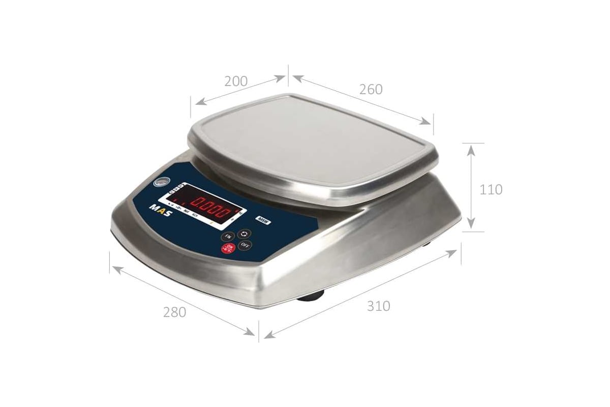 Порционные весы MAS ter msw-6 8329 - выгодная цена, отзывы ...
