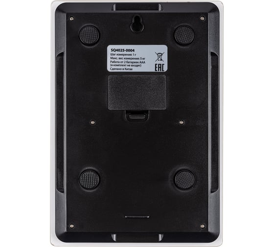 Электронные кухонные весы TDM ELECTRIC мрамор, стекло, деление 1 г, максимально 5 кг, SQ4025-0004
