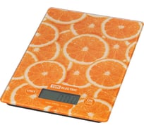 Электронные кухонные весы TDM ELECTRIC  "Апельсины", стекло, деление 1 г, максимальная нагрузка 5 кг SQ4025-0003
