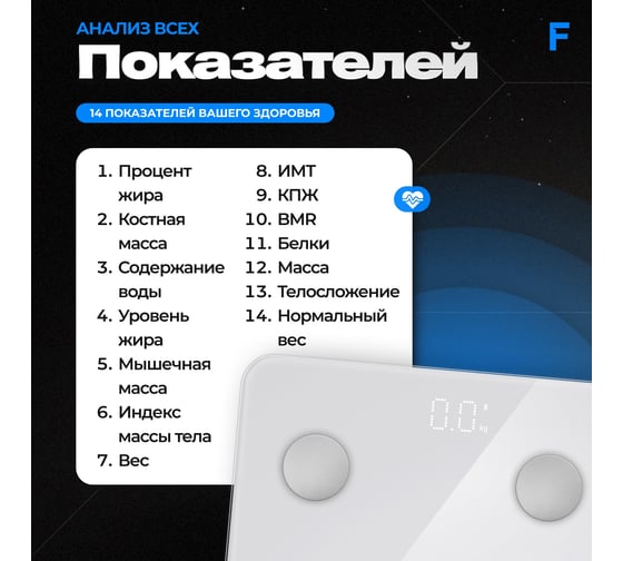 Умные напольные весы FUTULA Scale 3 (White) 00-00214420