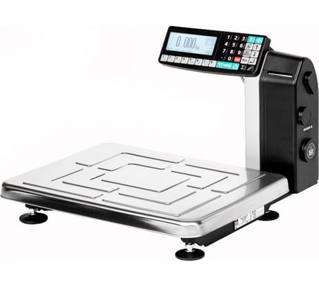 Весы с увеличенной платформой и возможностью печати этикеток МАССА-К TB-S- 60.2-RL1 10093