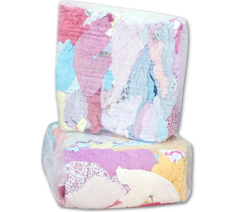 Ветошь ОФИСМАГ трикотаж светлый, лоскуты 40x60 см (±10 см), плотность 100-120 г/кв. м, 100 хлопок, 10 кг LAUT2-26 608957