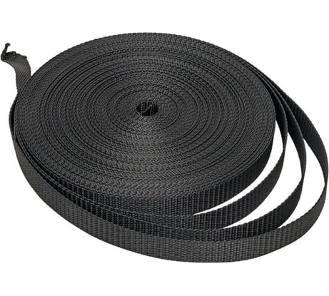 Монтажная лента текстильная КрепПак 20 мм, 100 м, черный 010.11002