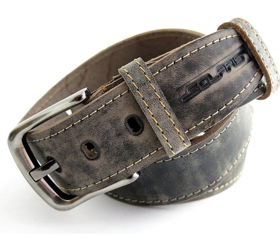 Мужской ремень SOLARIS, модель 45B, размер 110, чёрно-бежевый, S8304-110 1