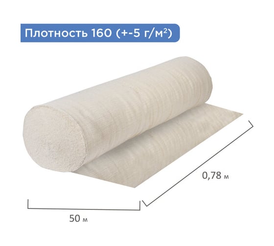 Полотно LAIMA НЕТКОЛ Узбекистан, рулон 0,75х50м, плотность 160±5г/м2, в пакете, , 607524