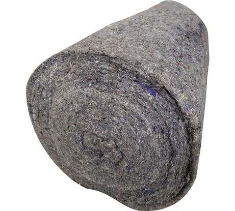 Техническое холстопрошивное полотно ООО Комус, серое, 2.5 мм, 50м х 77.5см, 170 г/кв.м 945236