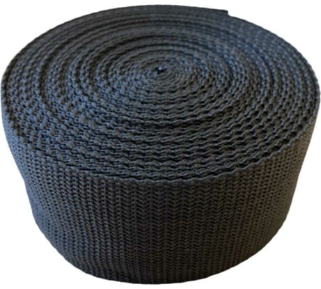Ременная лента КИТ ширина 40мм, длина 50м, черная STROP40