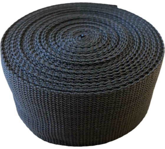 Ременная лента КИТ ширина 40мм, длина 50м, черная STROP40 1