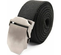 Ремень Следопыт без рисунка, 1400x36 мм, текстиль, черный PF-BE-01