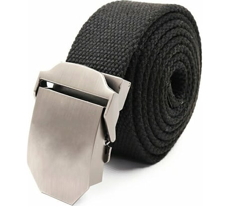 Ремень Следопыт без рисунка, 1400x36 мм, текстиль, черный PF-BE-01