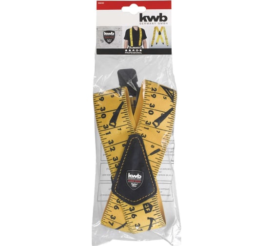 Эластичные подтяжки KWB желтые с рисунком, 100х5 см 908400
