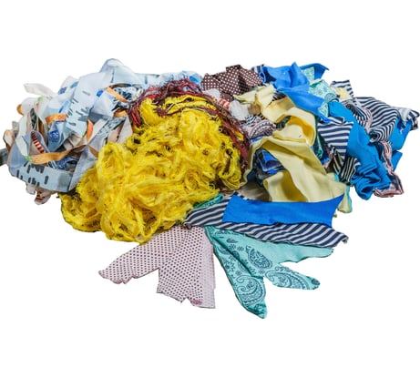 Ветошь LAUT мелкий лоскут, ширина 3-15см, цветной 1-12