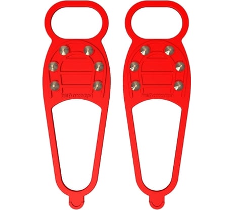 Ледоходы СТАНДАРТ 6+6 шипов ЛЕДОХОДЫ красные ЦБ-00000025