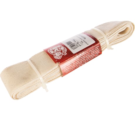 Хлопковый ремень (бежев., 40мм, 5 м) Стройбат 332820