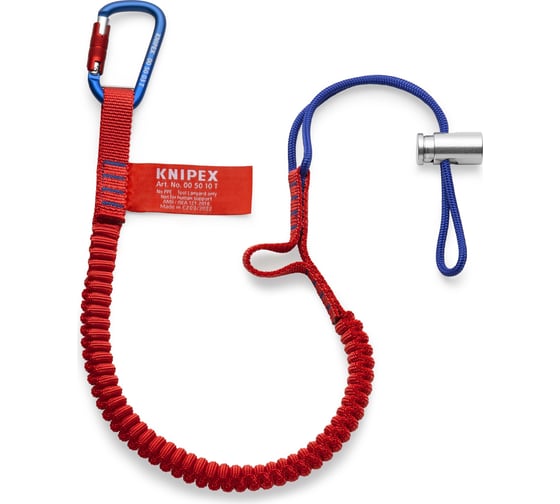 Страховочный строп Knipex 1 шт., карабин 1 шт., нагрузка 6 кг KN-005012TBK 1