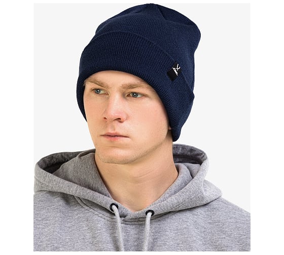 Шапка Jögel ESSENTIAL PerFormDRY High Beanie AW21, темно-синий УТ-00020292