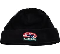 Флисовая шапка Alaskan Black Salmon черная AWCBSB