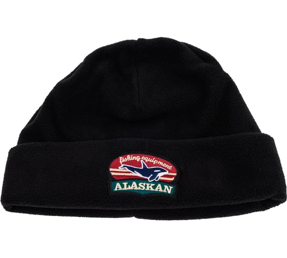 Флисовая шапка Alaskan Black Salmon черная AWCBSB 1