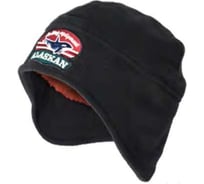 Флисовая шапка Alaskan с мехом, черная AFHFB