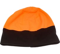 Сигнальная шапка Фабрика ЗОНТ ЕГЕРЬ, флис черный, верх однотонный, оранжевый dad120002