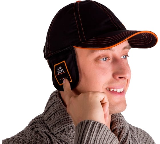 Бейсболка с гарнитурой Bluetooth DRESS COTE HATSONIC черная 1-8-022